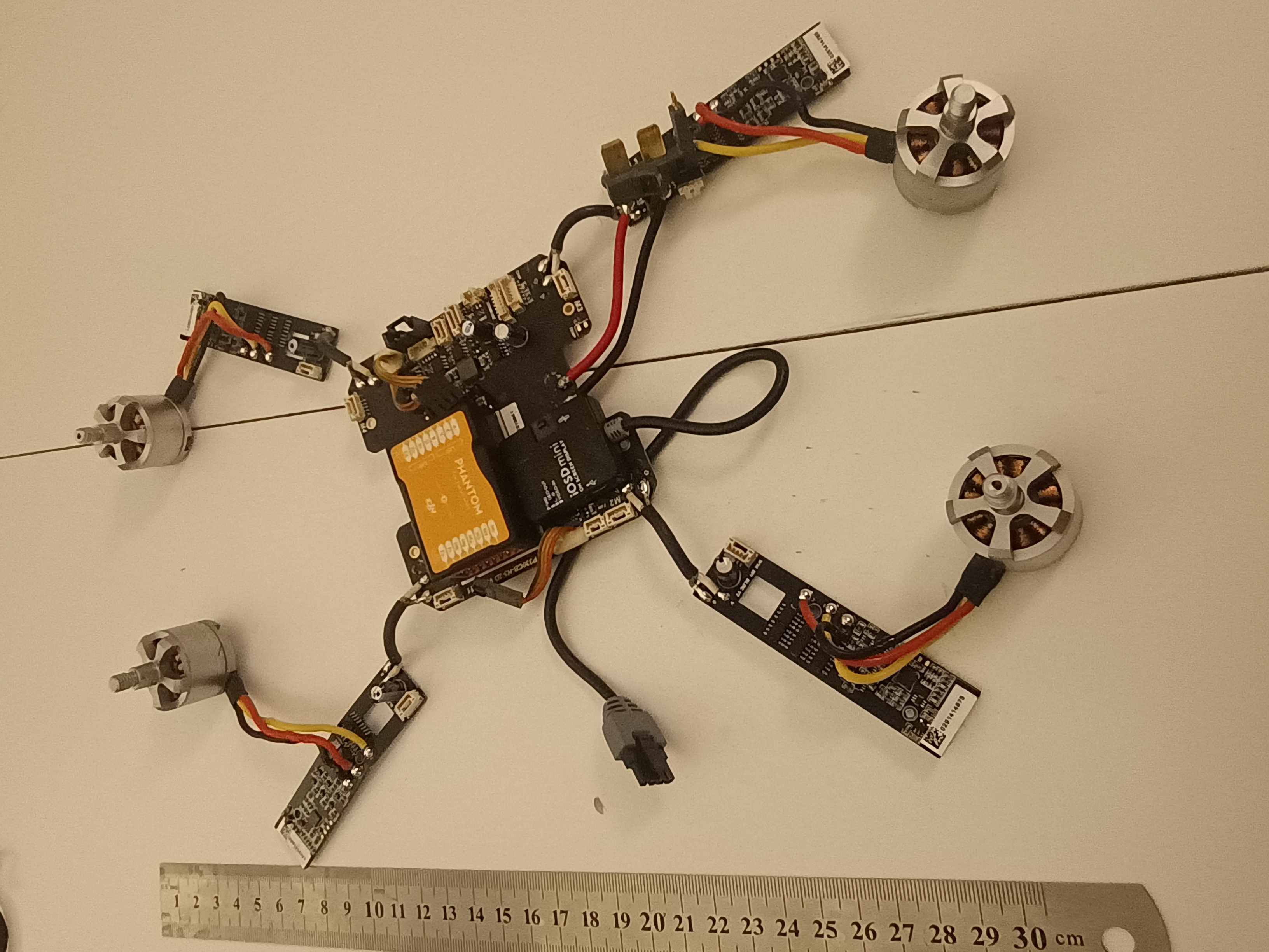 Main board, ESC, and motor assembly — the unresolved 307g module