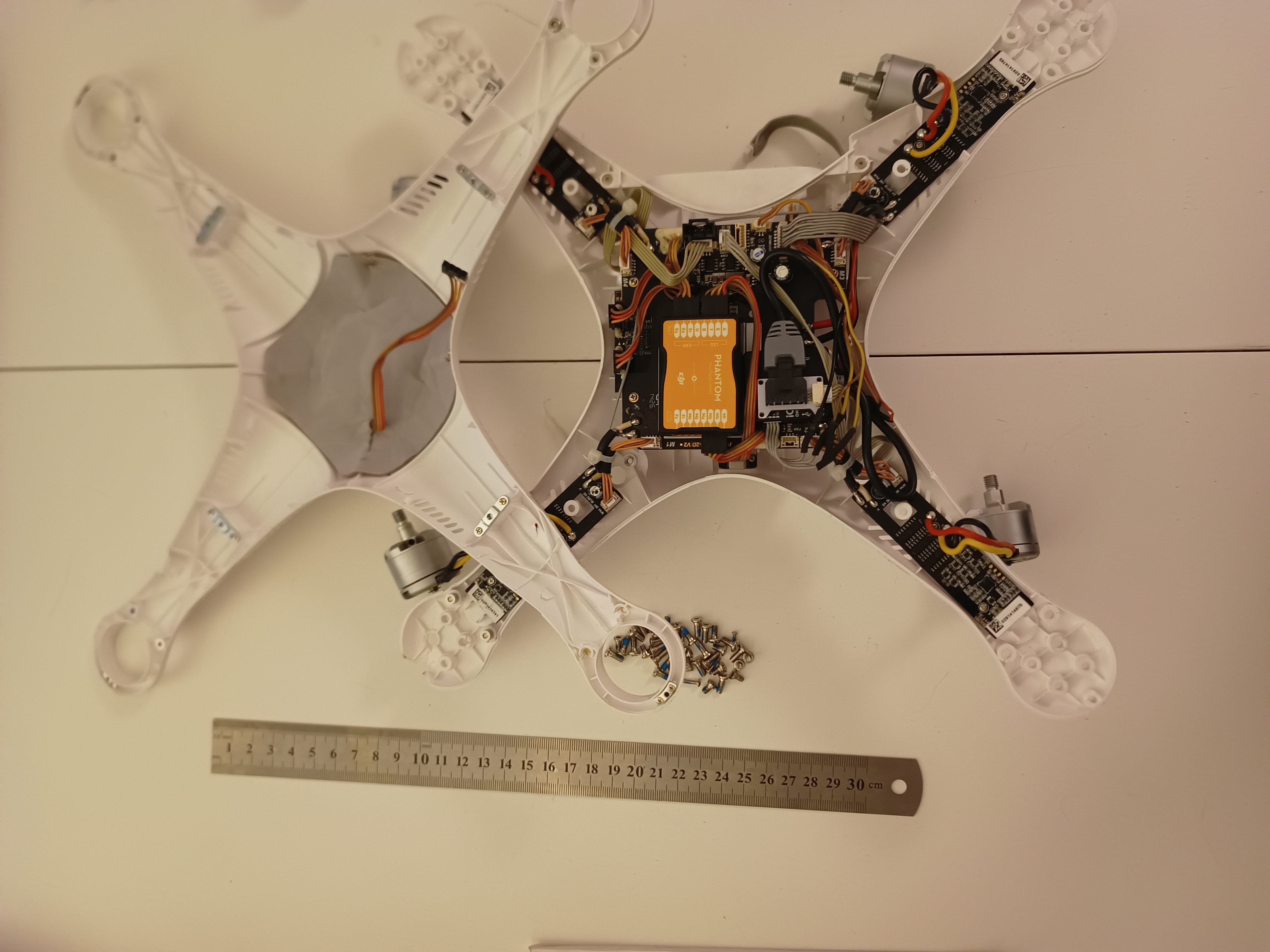 Upper shell removed — internal components exposed